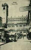 * T2/T3 Verona, Piazza Erbe / Fruit Market, Shop Of Arturo Rimini (EK) - Non Classificati