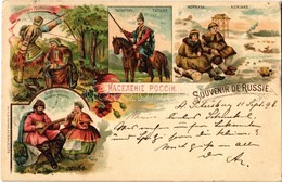 T2/T3 1898 Souvenir De Russie! Tatare, Koriaks, Toungouses, Grandes Russiens / Russian Folk Types, Tatars, Koryaks, Tung - Unclassified