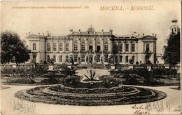 T2 1900 Moscow, Moskau, Moscou; Petrovsko-Rasoumovskoe / Petrovsky-Razumovsky Palace, Garden. Phototypie Scherer, Nabhol - Ohne Zuordnung
