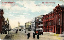 T4 Sankt-Peterburg, Saint Petersburg, St. Petersbourg; La Perspective Du Newsky, Vue Generale / Nevsky Prospect (Prospek - Non Classés