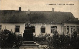 ** T1/T2 Radyvyliv, Radivilov; Regional Office, Alexander II Emperor Of Russia Monument. Phototypie Scherer, Nabholz & C - Unclassified