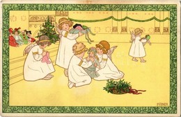 T2/T3 1910 Christmas Children Art Postcard. M. Munk Nr. 548. Litho S: Pauli Ebner (EK) - Sin Clasificación