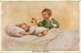 ** T2 Guten Morgen Brüderchen / Children, Primus-Postkarte Wohlgemuth & LissnerNo. 1122. S: Wally Fialkowska - Zonder Classificatie