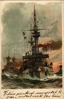 T2 1902 Navy Battleships, Litho S: Willy Stöwer - Unclassified