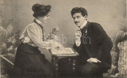 T2/T3 Couple Playing Card Games, K.V.i.B. 12. Dess. 1. Serie 440. (EK) - Zonder Classificatie