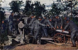 ** T2 Weltkrieg 1914-1916. 30,5 Cm Mörser. Zuführen Des Geschosses / Világháború 1914-1915. 30,5-es Mozsár, A Löveg Beve - Non Classificati