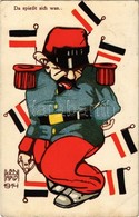 T2/T3 Da Spießt Sich Was... B.K.W.I. 757-3. / WWI German Military Caricature S: Lenard (EB) - Unclassified