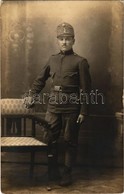 * T2/T3 Osztrák-magyar Katona Műtermi Fotója / WWI Austro-Hungarian K.u.K. Military, Soldier. Adria (Debrecen) Photo (EK - Sin Clasificación