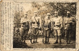 T2/T3 1914 Osztrák-magyar és Német Katonák Pisztolyokkal / WWI Austro-Hungarian K.u.K. And German Military, Soldiers Wit - Zonder Classificatie