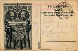 T3 1915 Viribus Unitis. Franz Joseph I, Wilhelm II / WWI Austro-Hungarian K.u.K. Military Field Postcard (Feldpostkarte) - Zonder Classificatie