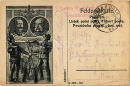 T3 1915 Viribus Unitis. Franz Joseph I, Wilhelm II / WWI Austro-Hungarian K.u.K. Military Field Postcard (Feldpostkarte) - Non Classificati