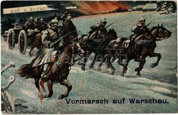 * T2/T3 Vormarsch Auf Warschau / WWI Austro-Hungarian K.u.K. And German Military Art Postcard, Advance To Warsaw. Artist - Zonder Classificatie