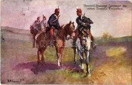 * T2 1914 Honvéd Husaren (genannt Die Roten Teufel), Vorposten. B.K.W.I. 889-6. / WWI Austro-Hungarian K.u.K. Military A - Zonder Classificatie