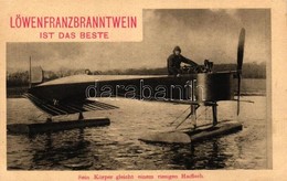 ** T1/T2 Löwenfranzbranntwein Ist Das Beste; Sein Körper Gleicht Einem Riesigen Haifisch / Germna Hydroplane, Advertisem - Ohne Zuordnung