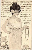 T2/T3 1900 Greek Girl. Unsigned Raphael Kirchner (EK) - Ohne Zuordnung