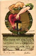 T2/T3 1899 Love Art Postcard, Helios Golden Litho S: Graf (EK) - Ohne Zuordnung