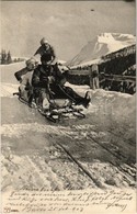 T2 1903 Wintersport / Winter Sport, Bobsled, Sledding People. P.V.K.Z. 10301. - Zonder Classificatie