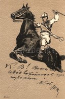 T2 Horse Rider, Emb. Litho S: A. Heyer - Ohne Zuordnung