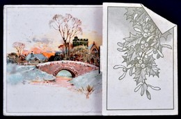 T3 Kihajthatós Térhatású újévi üdvözlő Lap / New Year, Albrecht Dürer Serie 8. No. 4. Litho, Folding Card With 3D Effect - Sin Clasificación