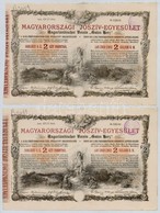 Budapest 1888. 'Magyarországi Jószív-Egyesület' (4x) Sorsjegykölcsön 2Ft-ról, Szárazpecséttel, Bélyegzéssel, Sorszámköve - Unclassified