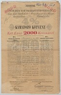 Budapest 1902. 'Pesti Hazai Első Takarékpénztár-Egyesület' Nyeremény-kötvénye 2.000K-ról, Szárazpecséttel, Bélyegzéssel  - Non Classificati