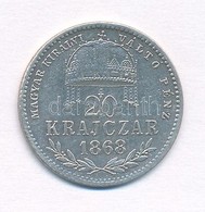 1868KB 20kr Ag 'Magyar Királyi Váltó Pénz' T:2,2- - Zonder Classificatie