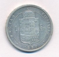 1880KB 1Ft Ag 'Ferenc József / Középcímer' T:2,2-
Adamo M15 - Unclassified