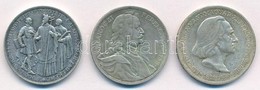 1935. 2P Ag 'Pázmány' + 1935 2P Ag 'Rákóczi' +  1936. 2P Ag 'Liszt Ferenc' T:1-,2 Adamo P7, P7.2, P7.3 - Unclassified