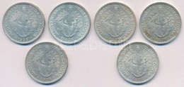 1938. 2P Ag 'Madonna' (6x) T:1-,2 
Adamo P7 - Zonder Classificatie