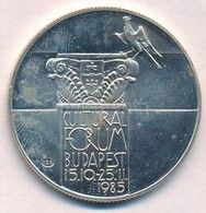 1985. 500Ft Ag 'Kulturális Fórum Budapest 1985' T:BU Ujjlenyomat Adamo EM89 - Zonder Classificatie