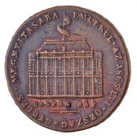 1867. 'Emlékül Az 1865. évi Országgyűlés Megnyitására / Éljen A Haza - Es Lebe Das Vaterland' Br Emlékérem (39mm) T:2- K - Non Classés