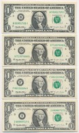 Amerikai Egyesült Államok 1995-1999. (1995) 1$ 'Federal Reserve Note' 'Mary Ellen Withrow - Robert E. Rubin' (4x) Mind K - Sin Clasificación