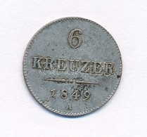 Ausztria 1849A 6kr Ag T:2 
Austria 1849A 6 Kreuzer Ag C:XF 
Krause KM#2200 - Zonder Classificatie