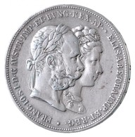 Ausztria 1879. 2G Ag 'I. Ferenc József és Erzsébet Királynő / Ezüstlakodalom' T:2,2-  Austria 1879. 2 Gulden Ag 'Franz J - Zonder Classificatie