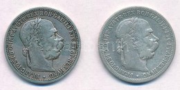 Ausztria 1901-1902. 1K Ag 'Ferenc József' (2xklf) T:2,2-
Austria 1901-1902. 1 Corona Ag 'Franz Joseph' (2xdiff) C:XF,VF
 - Zonder Classificatie