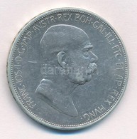 Ausztria 1909. 5K Ag 'Ferenc József' T:2,2-
Austria 1909. 5 Corona Ag 'Franz Joseph' C:XF,VF 
Krause KM#2814 - Unclassified