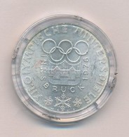 Ausztria 1974. 100Sch Ag 'XII. Téli Olimpia - Innsbruck 1976.' T:1- 
Austria 1974. 100 Schilling Ag 'Winter Olympics Inn - Unclassified