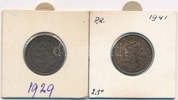 Hollandia 1929-1941. 2 1/2c Br (2x) T:1- Kis Patina 
Netherlands 1929-1941. 2 1/2 Cents (2x) Br C:AU Small Patina
Krause - Zonder Classificatie