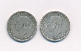 Svédország 1944G-1946TS 1K Ag (2xklf) 'V. Gusztáv' T:2-,3 
Kis Patina Sweden 1944G-1946TS 1 Krona Ag (2xdiff) 'Gustaf V. - Unclassified