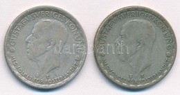 Svédország 1946TS 1K Ag (2x) 'V. Gusztáv' T:2- Kis Patina
Sweden 1946TS 1 Krona Ag (2x) 'Gustaf V.' C:VF Small Patina Kr - Zonder Classificatie