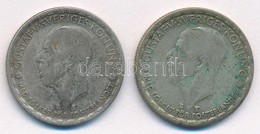 Svédország 1946TS-1949TS 1K Ag (2xklf) 'V. Gusztáv' T:2- Patina
Sweden 1946TS-1949TS 1 Krona Ag (2xdiff) 'Gustaf V.' C:V - Zonder Classificatie