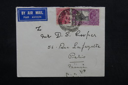 INDE - Enveloppe De Bombay Pour Paris En 1935 , Affranchissement Plaisant - L 32371 - 1911-35 King George V