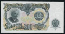 BULGARIA P87 200 LEVA 1951 UNC. - Bulgarije