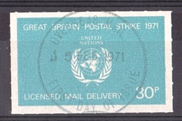 Vignettes Oblitérée - United Nations - Strike Mail (grève De 1971) - Cinderella