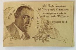 PRESIDENTE WOODROW WILSON ILLUSTRATA P. CAGLIATA NV FP - Politische Und Militärische Männer