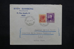 MONACO - Enveloppe Commerciale ( Négociant En Philatélie De Nice ) Pour Gap En 1941, Affranchissement Plaisant - L 32383 - Storia Postale