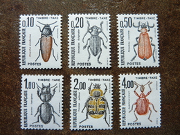 1982  Taxe Série Insectes  Y&T= 103 à 108 ** MNH - 1960-.... Nuevos