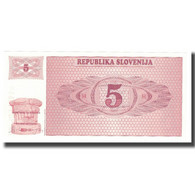 Billet, Slovénie, 5 (Tolarjev), KM:3a, NEUF - Slovenia