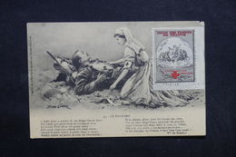 FRANCE - Vignette Croix Rouge Sur Carte Postale  De La Croix Rouge - L 32397 - Croix Rouge