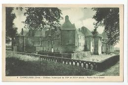 61 Orne - Carrouges Chateau Historique Du 15 Et 17 Siècle Partie Nord Ouest Ed Marcel Appert Tabacs - Carrouges